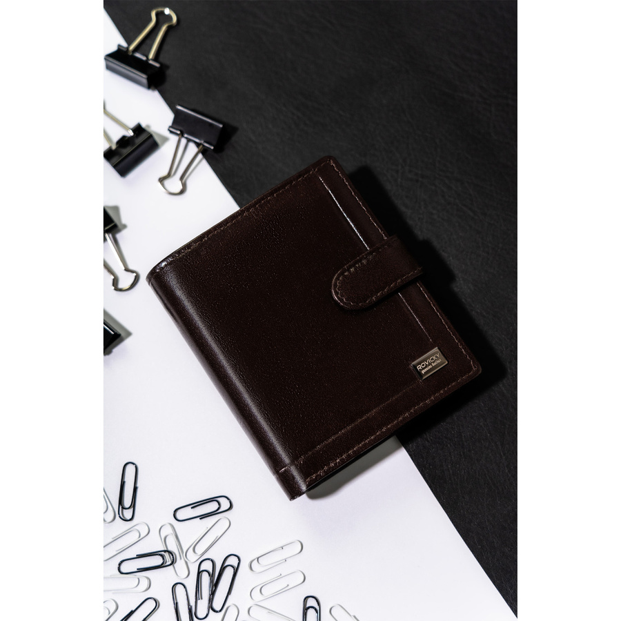 Leather wallet RFID ROVICKY PC-102L-BAR