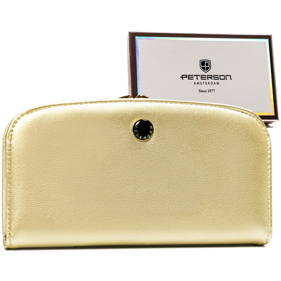 Leatherette wallet RFID PETERSON PTN 1841-F8