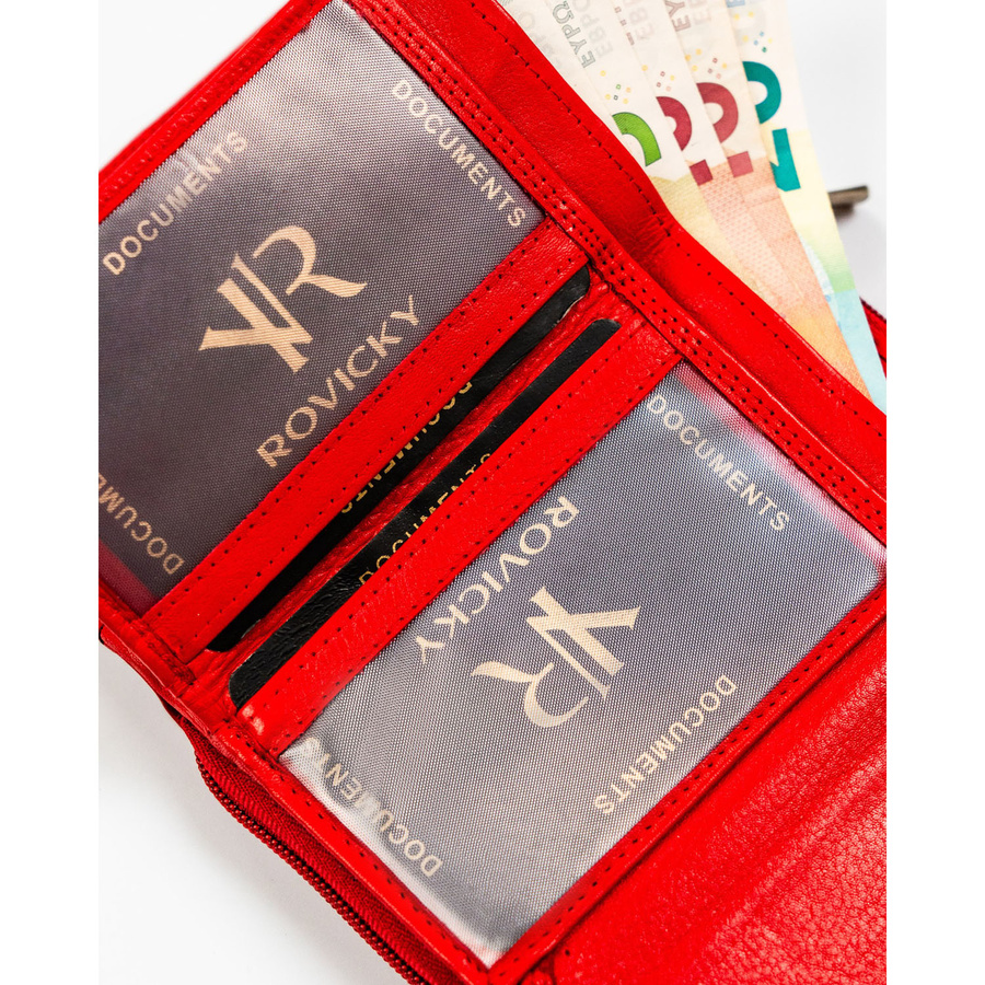 Leather wallet RFID ROVICKY R-D1511-NCD-BL