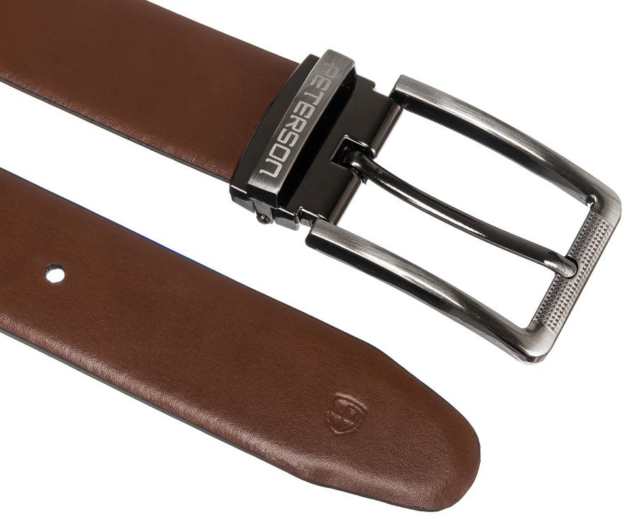 Leather belt PETERSON PTN BAT-CA6