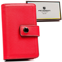 Leatherette wallet RFID PETERSON PTN 002-SAF