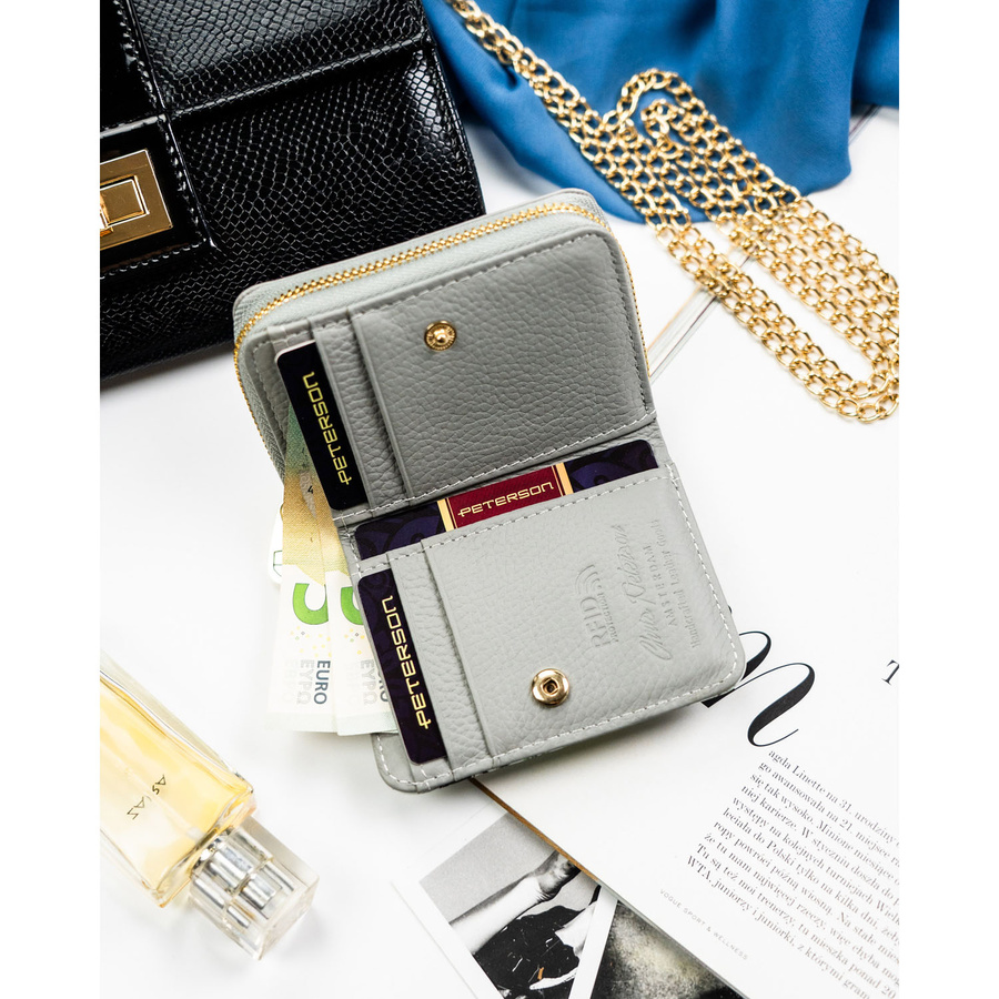 Leather wallet RFID PETERSON PTN PH33-LFL