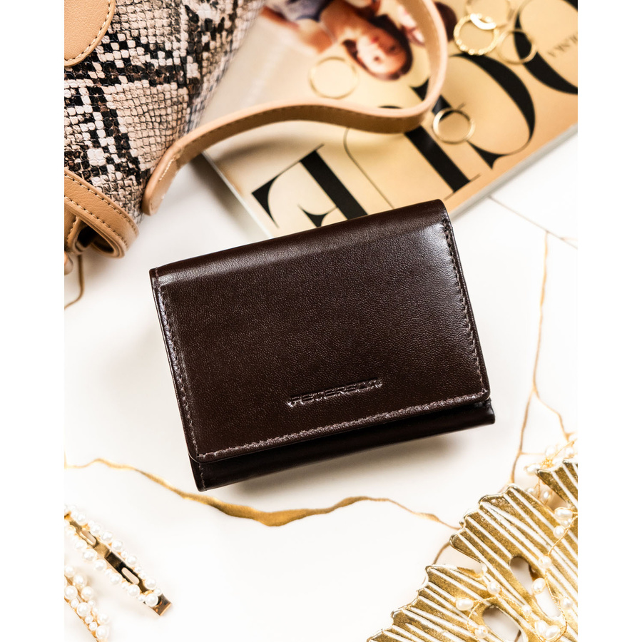 Leather wallet RFID PETERSON PTN RD-17-NGV