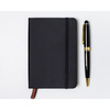 Czarny notes w formacie A6 zadrukowany w linie - Peterson