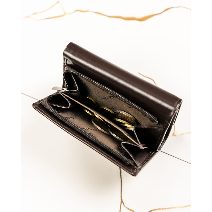 Leather wallet RFID PETERSON PTN RD-17-NGV