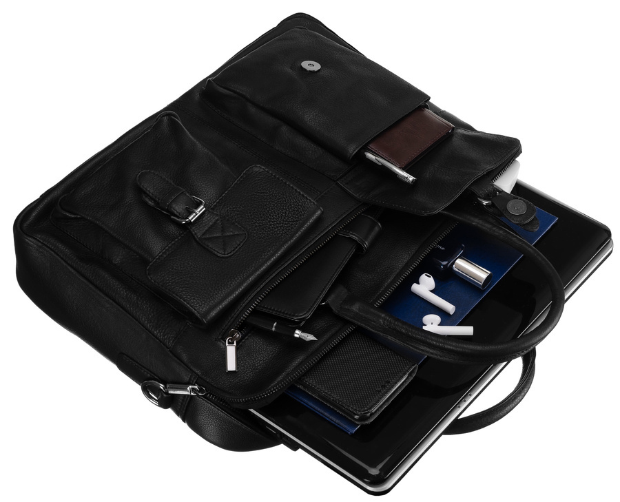 Leather laptop bag LAP-15602-NDM-NL