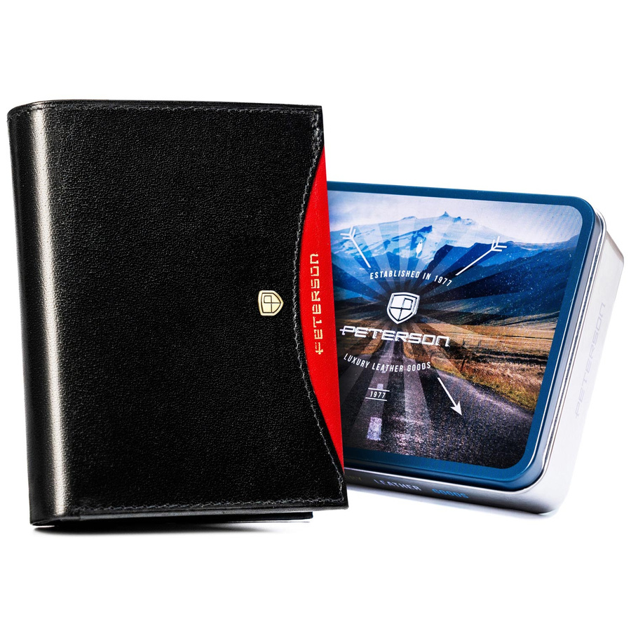 Leather wallet RFID PETERSON PTN 333.01