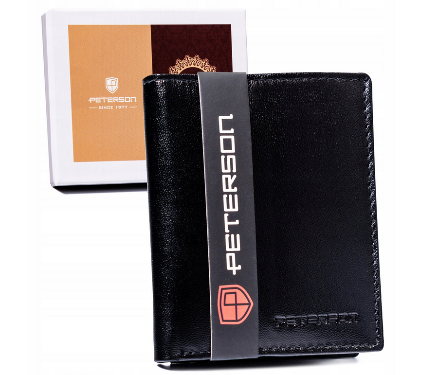 Leather wallet RFID PETERSON PTN RD-230-GCL