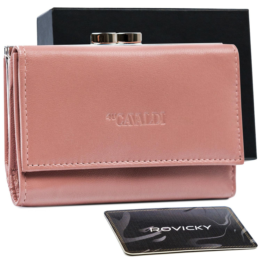 Leather wallet RFID 4U CAVALDI RD-18-GCL