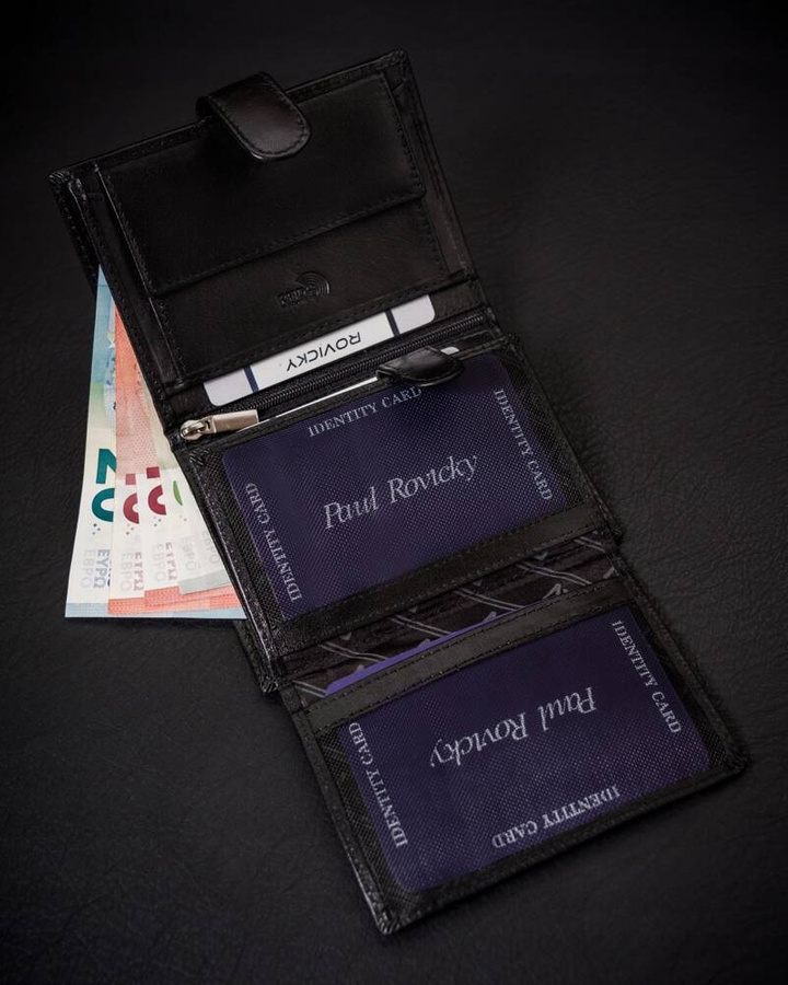 Leather wallet RFID ROVICKY RV-7680278-IL-L-BCA-