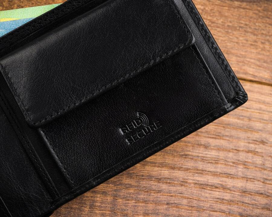 Leather wallet RFID ROVICKY CPR-2020-BAR