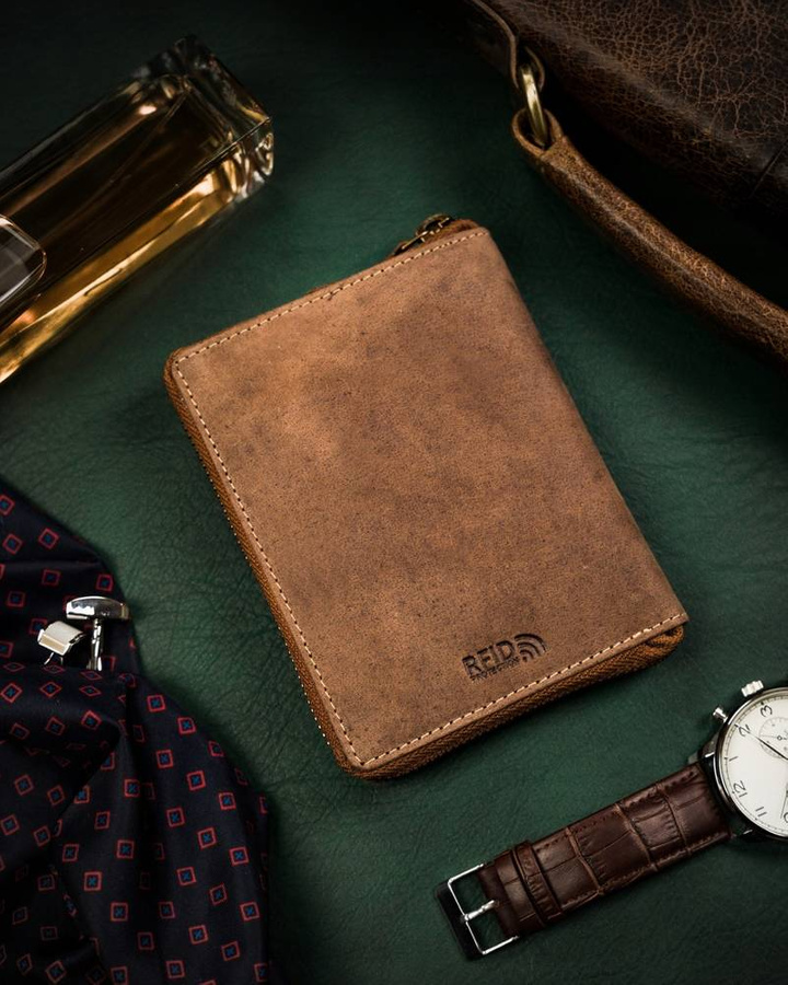 Leather wallet RFID PETERSON PTN 340PW-04