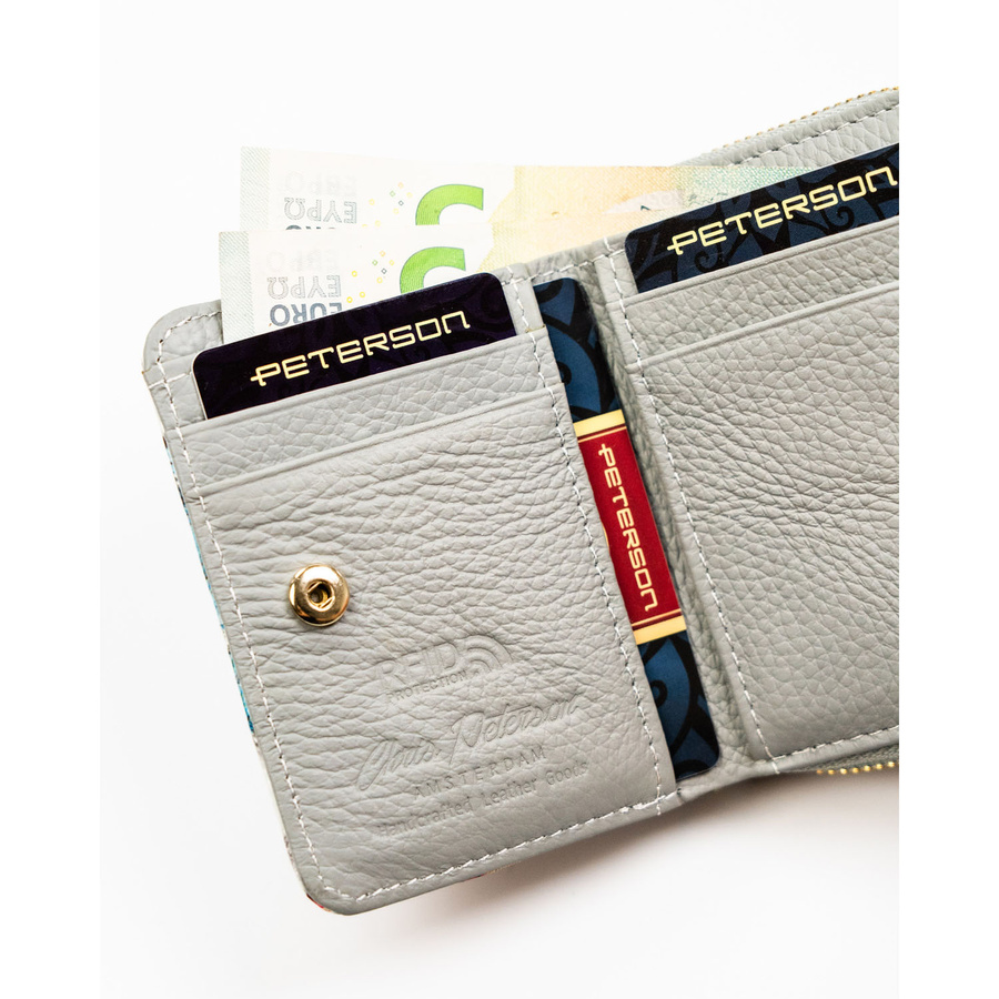 Leather wallet RFID PETERSON PTN PH33-LFL