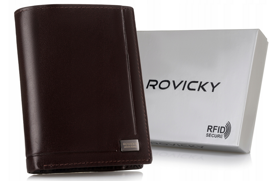 Leather wallet RFID ROVICKY PC-104-BAR