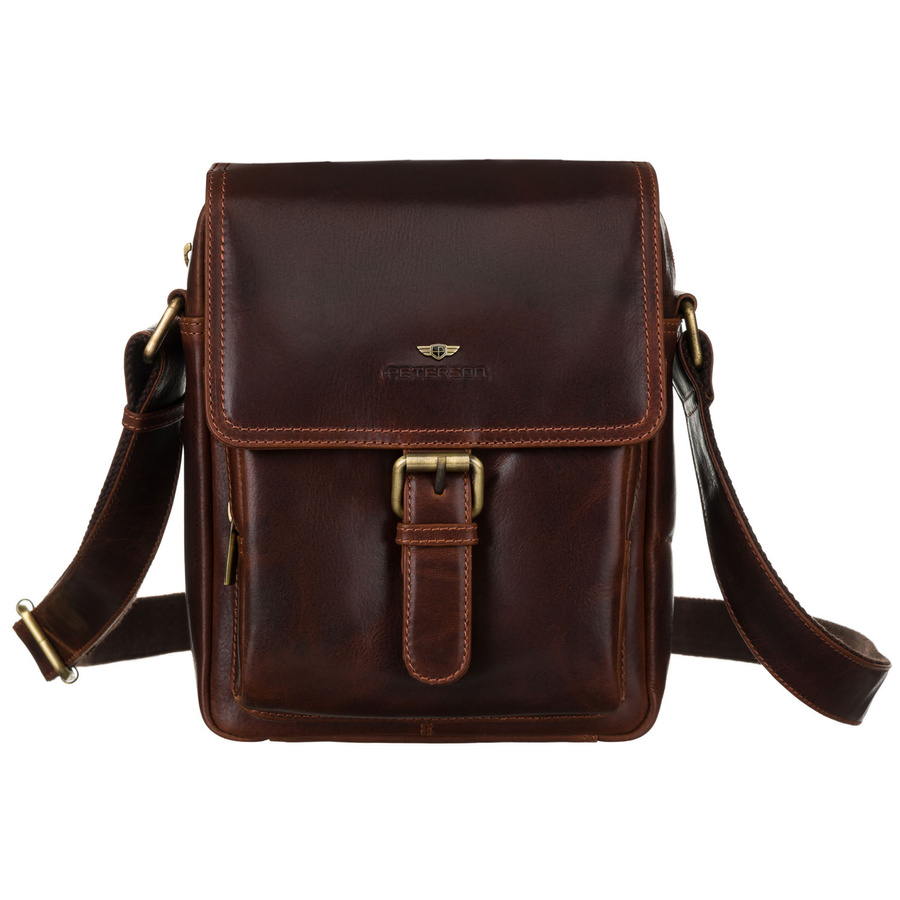 Leather bag PETERSON PTN TB-012-WAX