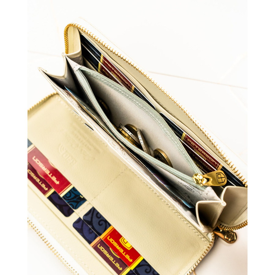 Leather and leatherette wallet RFID PETERSON PTN PX25-PF2
