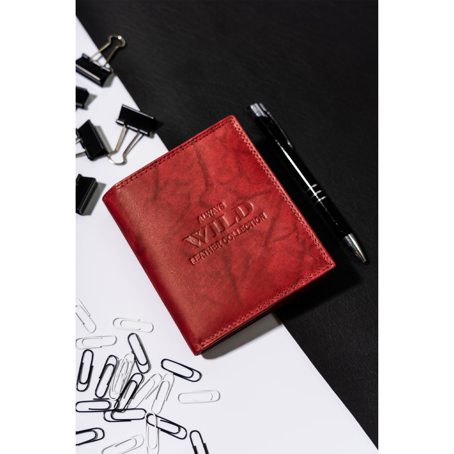 Leather wallet ALWAYS WILD AW-N890-MAL