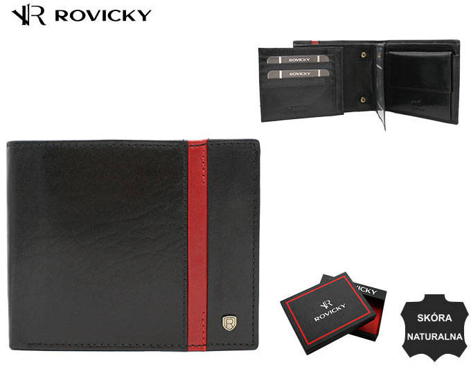 Leather wallet RFID ROVICKY 22321-RVTP