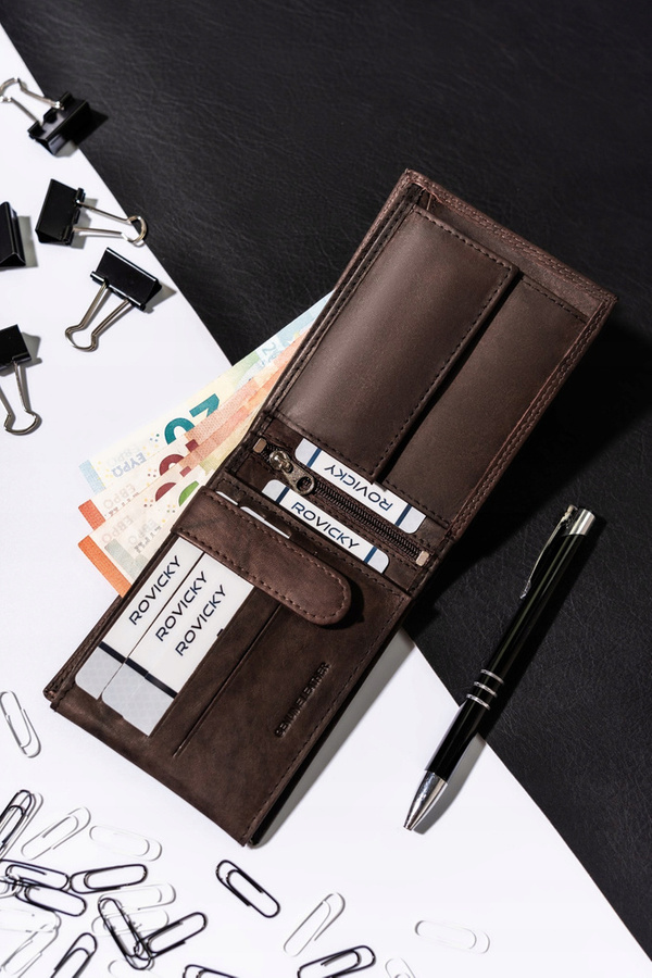 Leather wallet ALWAYS WILD AW-N6-MAL