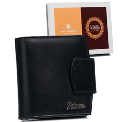 Leather wallet RFID PETERSON PTN RD-314-GCL-M