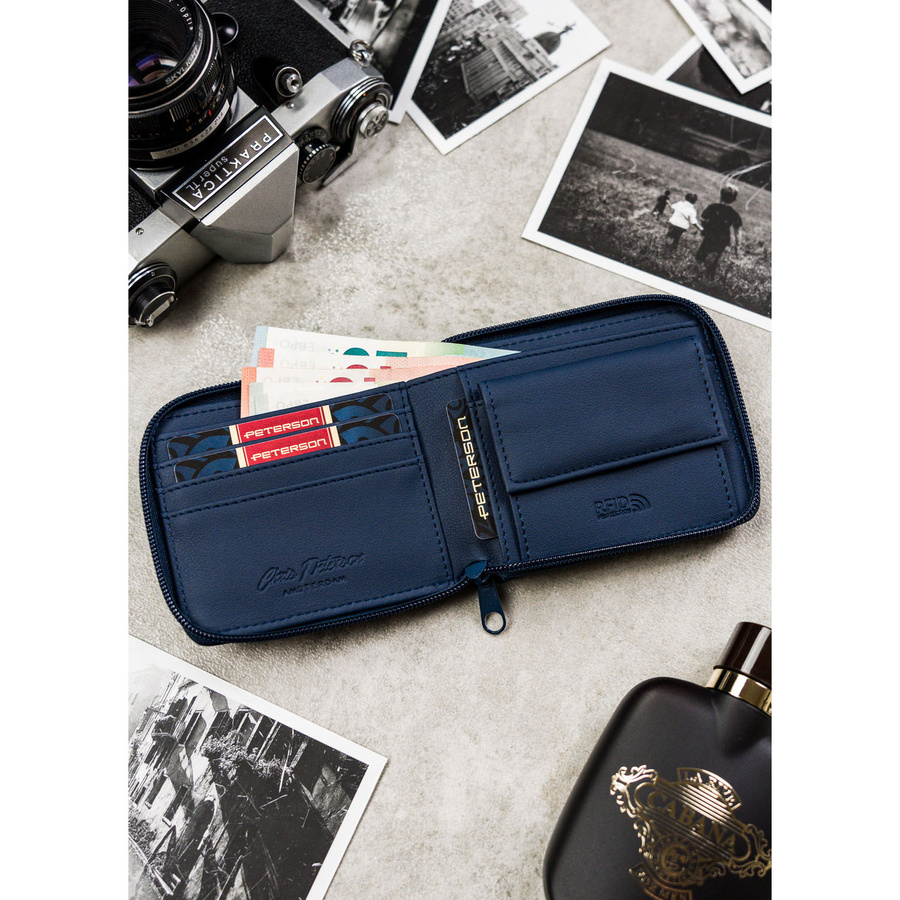 Leatherette wallet RFID PETERSON PTN EH-01Z