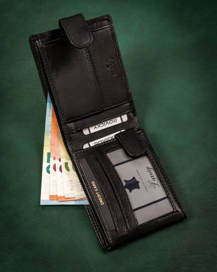 Leather wallet RFID ROVICKY R-N992L-GAT