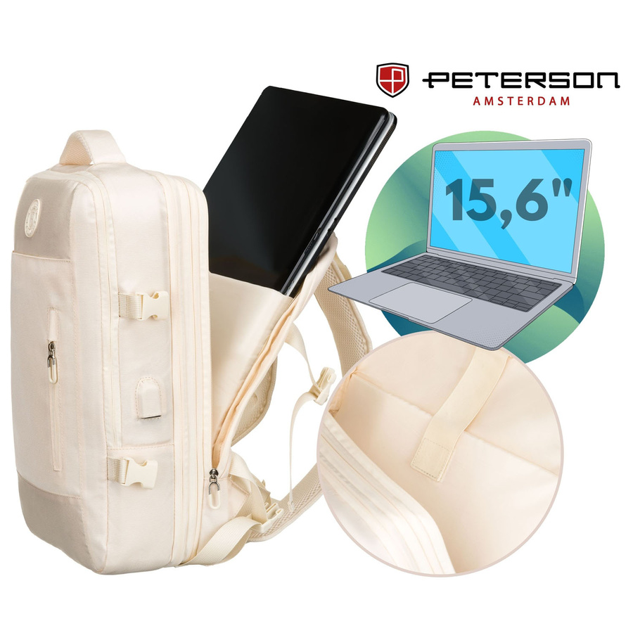 Polyester bagpack PETERSON PTN 24421