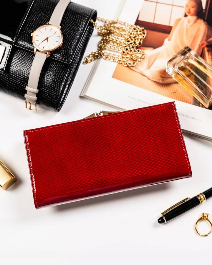 Leather wallet RFID PETERSON PTN 421028-SBR