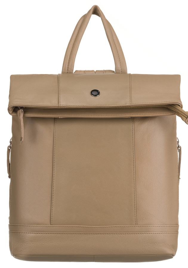 Leather bagpack PETERSON PTN PLE-369-SNC