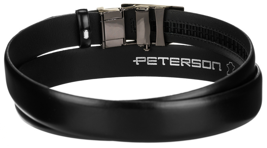 Leather men belt PETERSON PTN AU-02