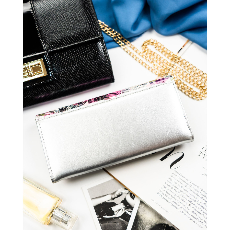 Leather+leatherette wallet RFID PETERSON PTN PX22-1-NPK