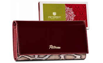 Lather wallet RFID PETERSON PTN BS-467