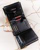 Leather wallet and keyring set PETERSON PTN SET-D-19-KCS