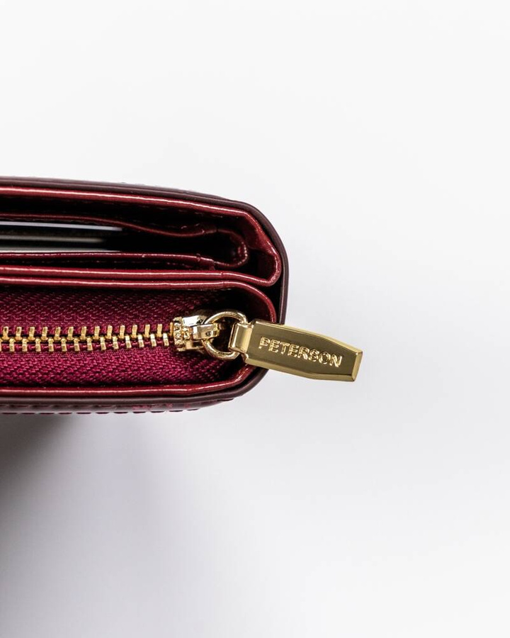 Leatherette wallet RFID PETERSON PTN 002-LAK