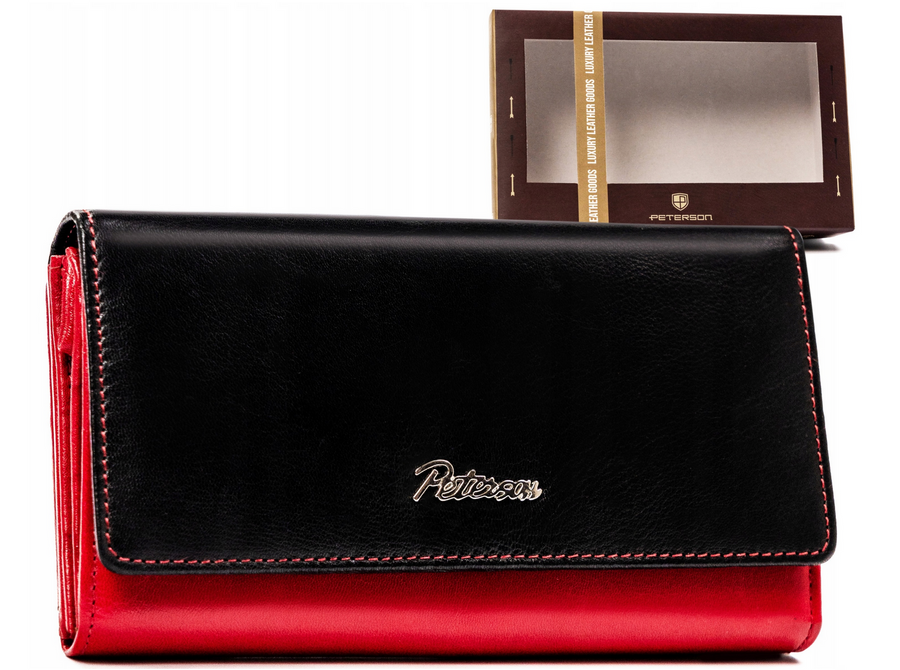 Leather wallet RFID PETERSON PTN KA-19