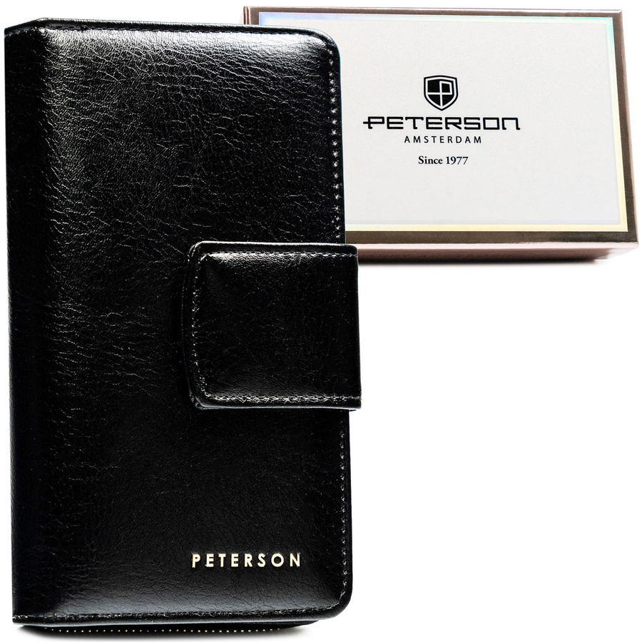 Leatherette wallet RFID PETERSON PTN 008-HF