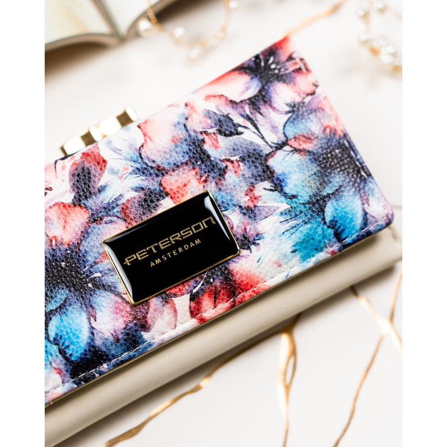 Leather and leatherette wallet RFID PETERSON PTN PX23-PF2