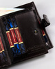 Leather wallet RFID PETERSON PTN 22310L-VT