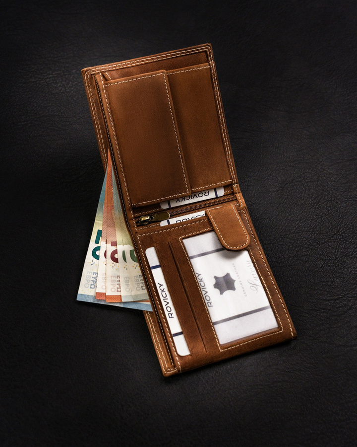 Leather wallet RFID ALWAYS WILD N992-CHM