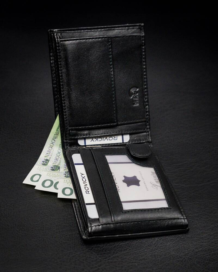 Leather wallet RFID ROVICKY N992-CMC