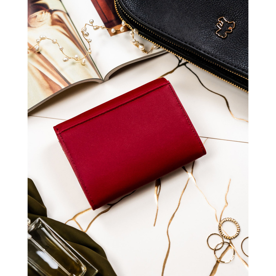 Leather and leatherette wallet RFID PETERSON PTN PS445-HNL