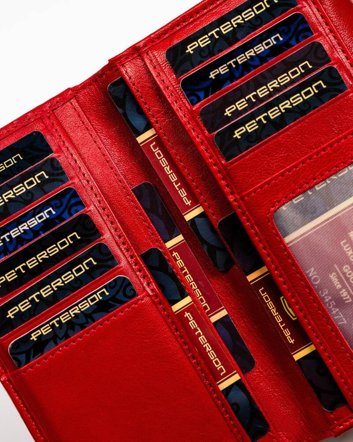 Leather wallet RFID PETERSON PTN KA-25