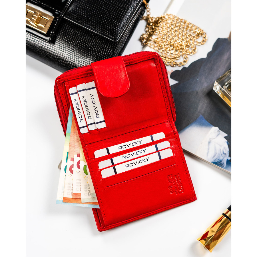 Leather wallet RFID ROVICKY R-DLL2-NCD-BL