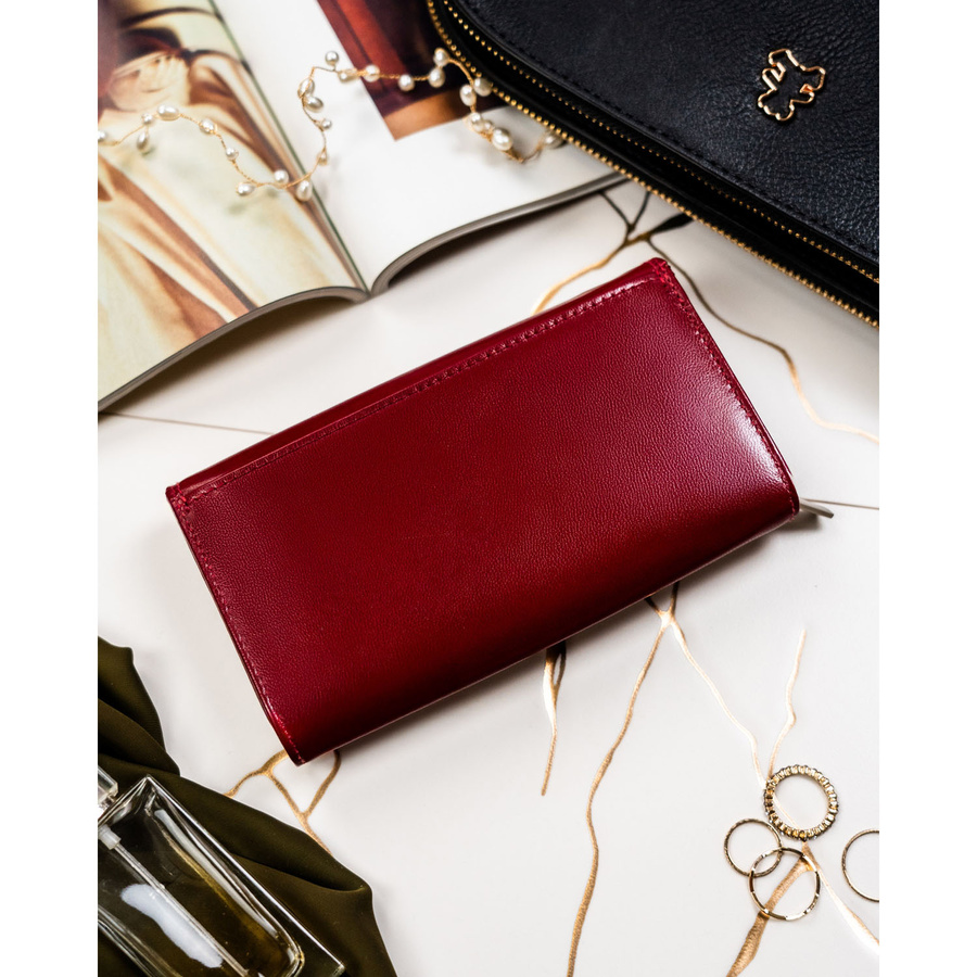 Leather wallet RFID PETERSON PTN RD-07-NGV