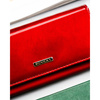 Duży, czerwony portfel damski ze skóry naturalnej i ekologicznej wyposażony w system RFID - Rovicky