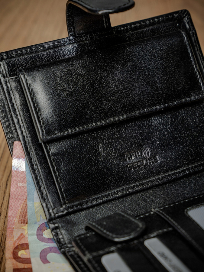 Leather wallet RFID ROVICKY PC-102L-BAR