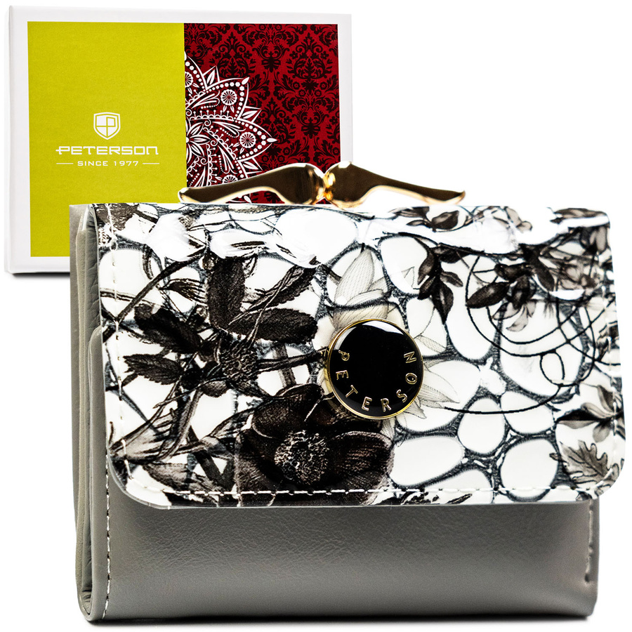 Leather wallet RFID PETERSON PTN PH32-LFL