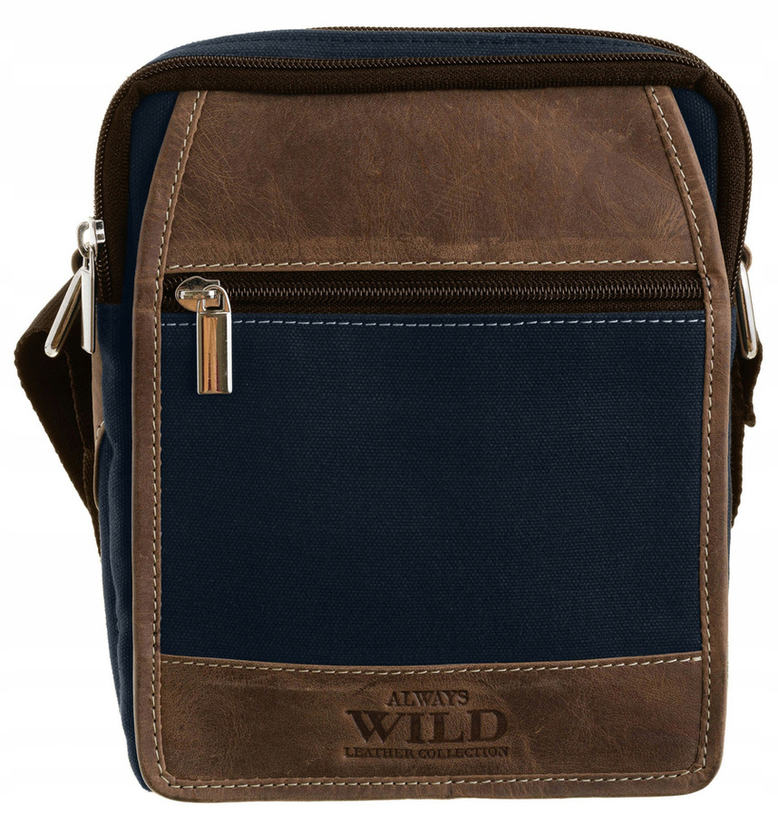 Leather+canvas bag ALWAYS WILD 251-MHC