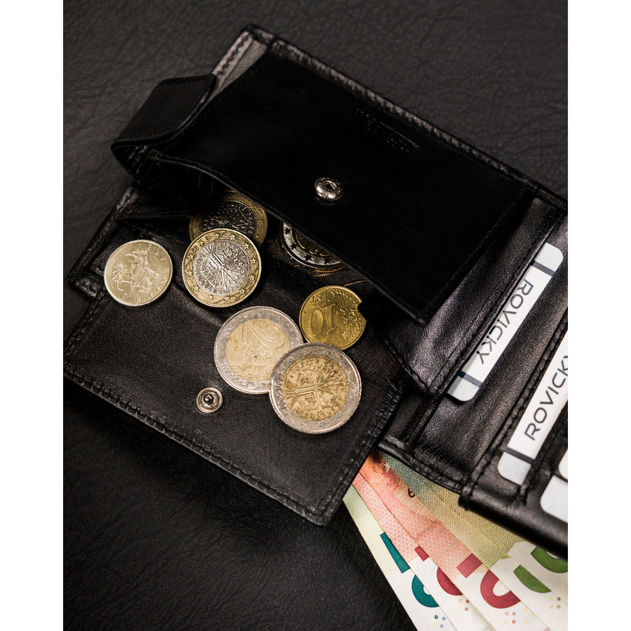 Leather wallet RFID ROVICKY CPR-06L-NBAR