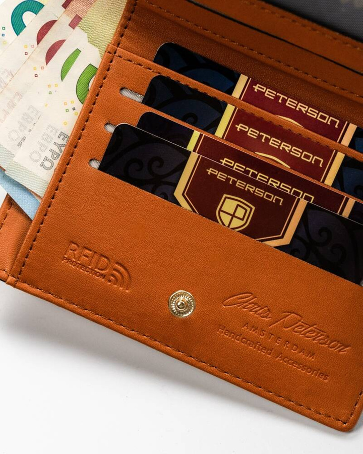 Leatherette wallet RFID PETERSON PTN 003-F